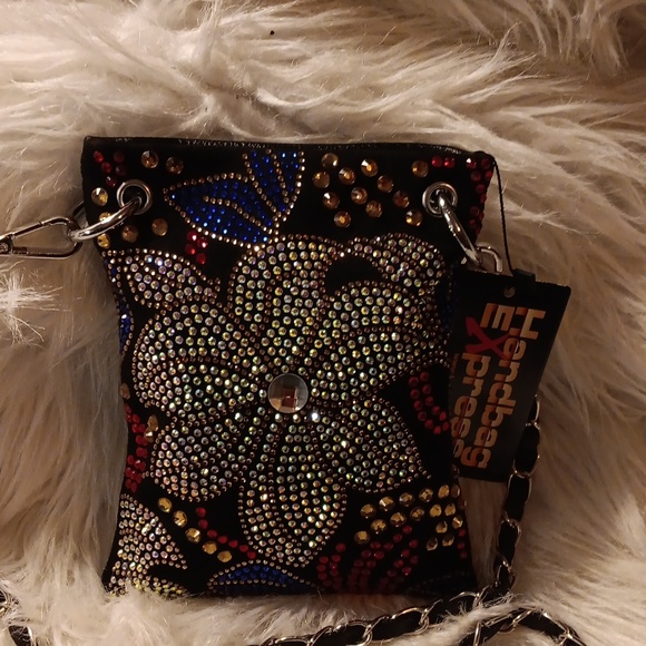 COLORFUL RHINESTONE PETITE CROSSBODY SLING - Picture 2 of 3